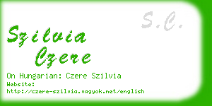 szilvia czere business card